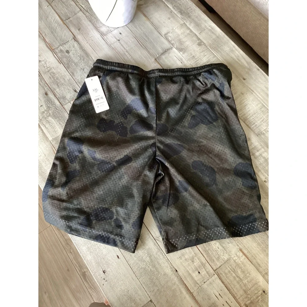 Weekend Academy Boys Camo Mesh Athletic Shorts Green XXL 18 HQ021926A